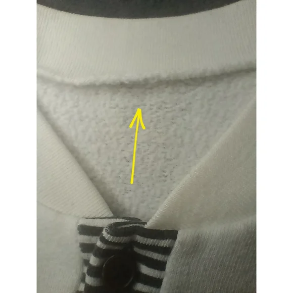 Vintage 80s Reconnaissance Team Adult Large Sweatshirt 1/2 Button White Long Sle - Picture 8 of 8